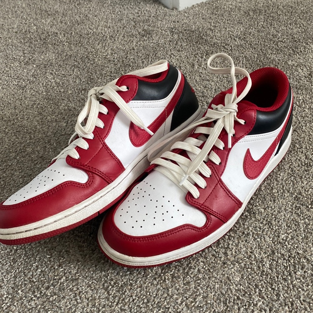 Air Jordan black toe reversed low